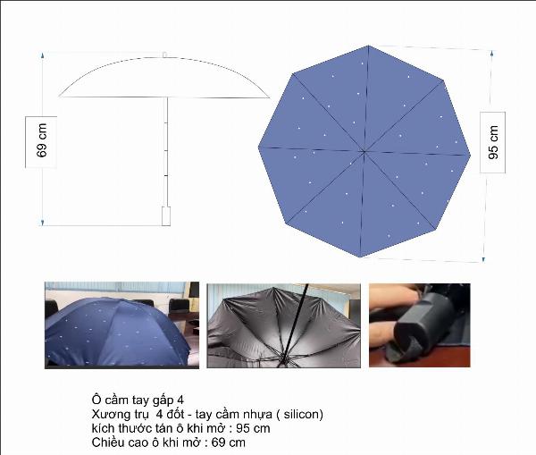 Ô CẦM TAY - GẤP 4